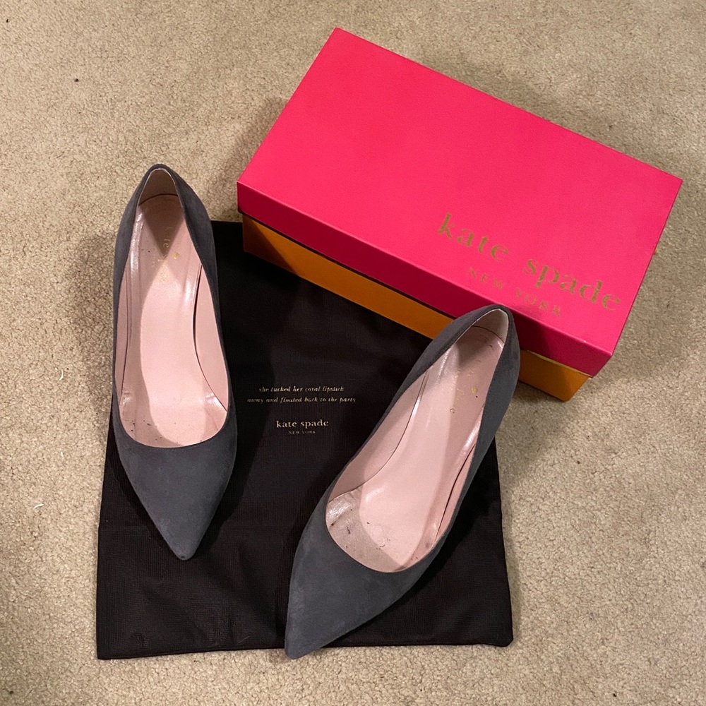 Kate Spade Elegant Gray Heels - Picture 2 of 7